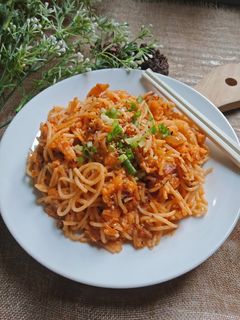Foto resep Spaghetti goreng saos tomat