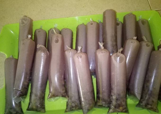 Es lilin tape ketan hitam dan kacang hijau