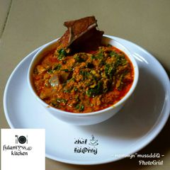 A picture of Egusi soup by ful@rny"ss kitchen.
