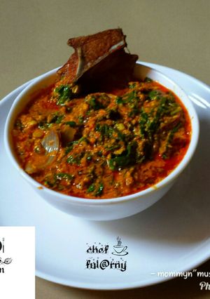 A picture of Egusi soup by ful@rny"ss kitchen.