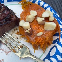 A picture of Candied, sweet potatoes ￼.
