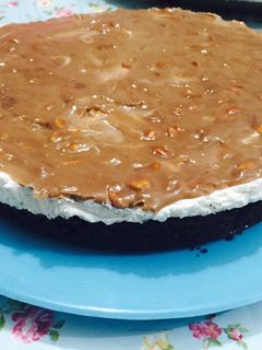 صورة لوصفة طريقة عمل كيكه السنيكرز