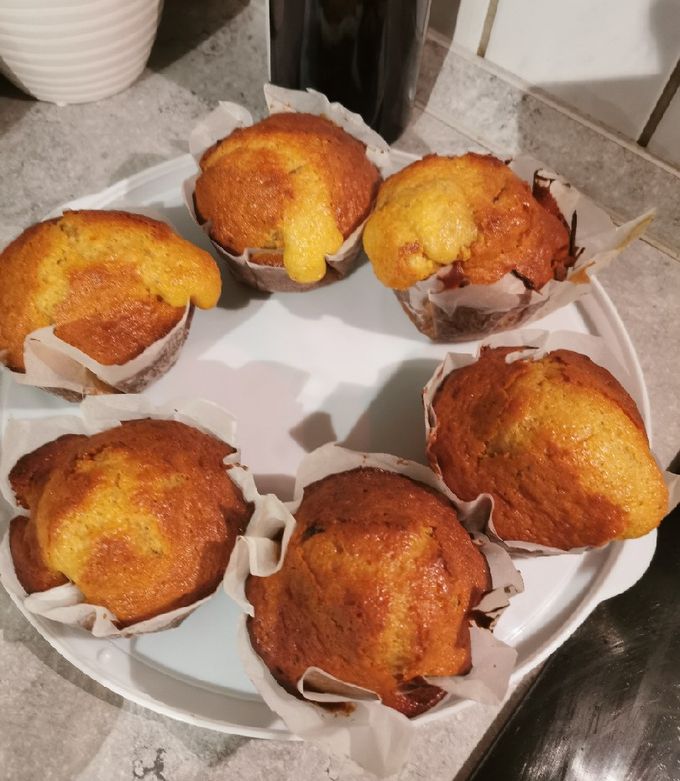 Une photo de Muffins au pépite de chocolat caramel beurre salé