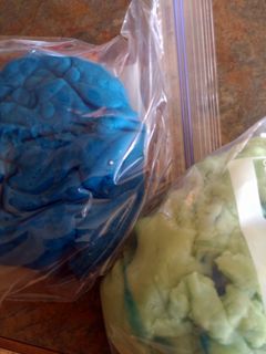 A picture of Playdough.