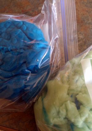 A picture of Playdough.