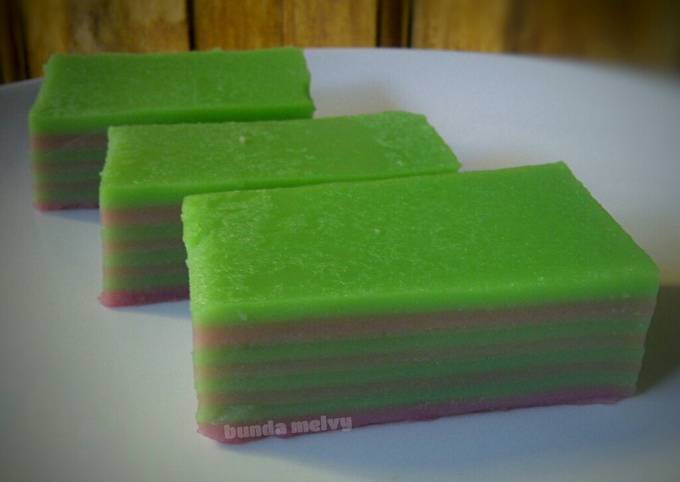 Kue Lapis Tepung Beras Takaran Gelas