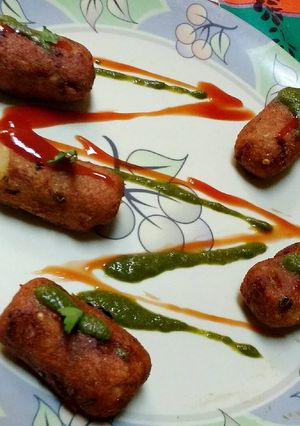 A picture of Crispy Bread Cutlets .