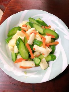 山藥炒花瓜 的食譜成品照片