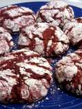 Red Velvet Crinkle Cookies
