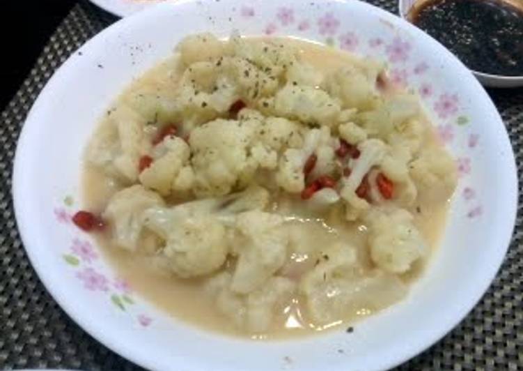 Recipe of Homemade CAULIFLOWER IN MUSHROOM SOUP