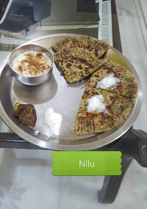 A picture of Stuffed Methi Parantha.