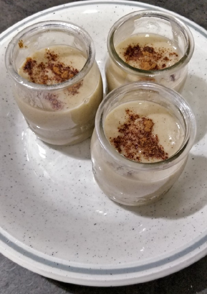 Una foto de Natillas caseras con bebida de arroz y coco (V / Sin gluten)