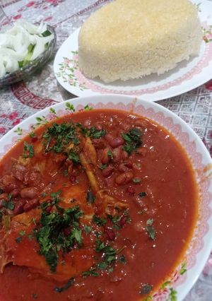 عکسی از دستور خورشت لوبیا قرمز