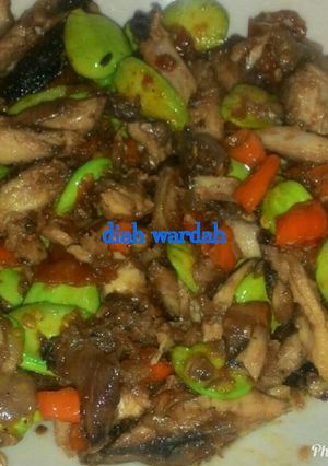 Foto resep Suir cuek tongkol tumis pete