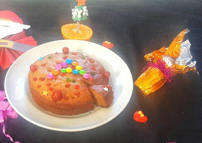 Eggless Christmas Cake Recipe