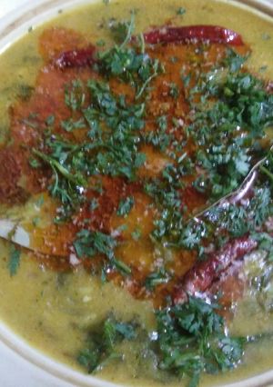 A picture of Dal palak.