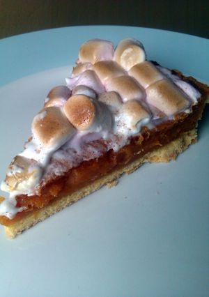 A picture of Vickys Sweet Potato Pie, GF DF EF SF NF.