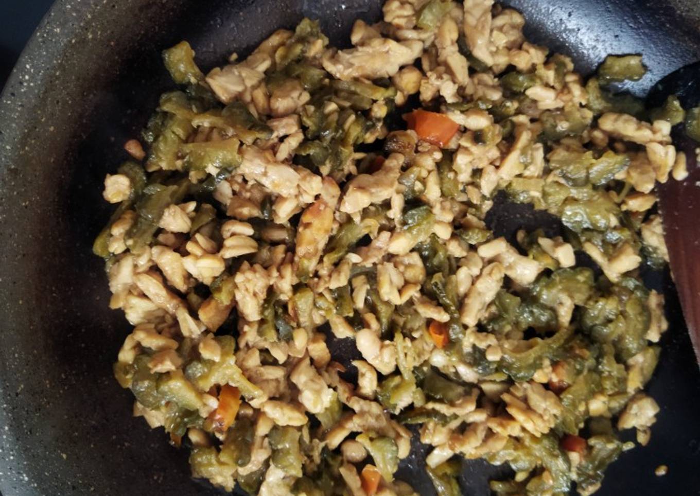 Tumis pare dan tempe