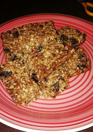 Una foto de Barritas de avena y miel