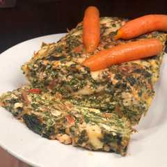 Una foto de Budín de acelga y ricota!liviano! Diet y riquísimo