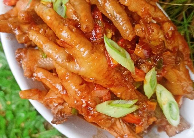 Resep Ceker Ayam Saus Manis Oleh Wenyta Cookpad