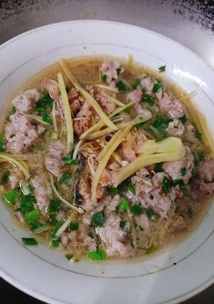 Hình của món Cá mặn chưng thịt.