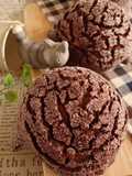 Chocolate Melon Pan (Using Bread Machine)