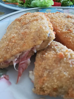 Una foto de Cachopo de berenjena