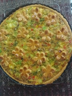 Una foto de Tarta de vegetales! Masa semi integral