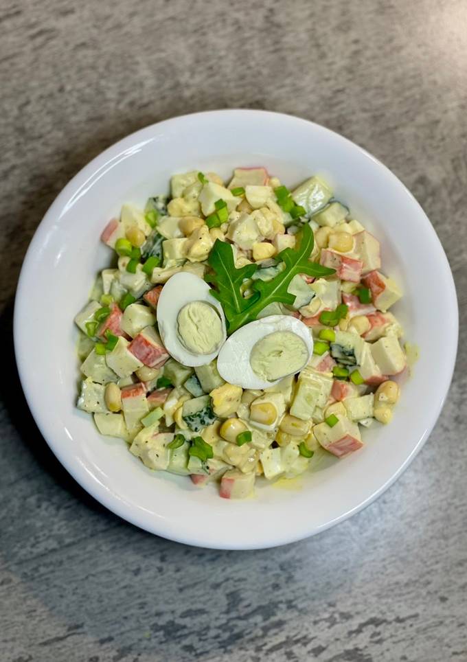 Салат з крабовими паличками 🦀