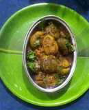 Brinjal potato stuffed sabji
