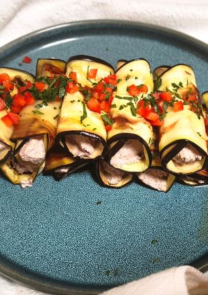Badrijani padlizsántekercsek recept fotója