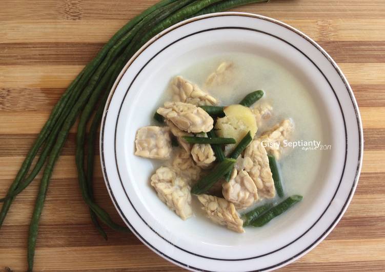 Bagaimana mengolah Sayur Santan Tempe Kacang Panjang, Enak