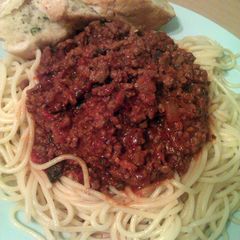 A picture of Vickys Spaghetti Bolognese, GF DF EF SF NF.