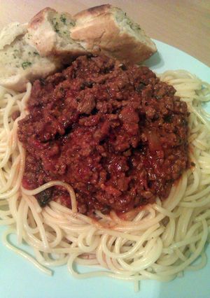 A picture of Vickys Spaghetti Bolognese, GF DF EF SF NF.