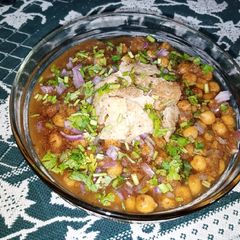 A picture of Chickpea Chaat.