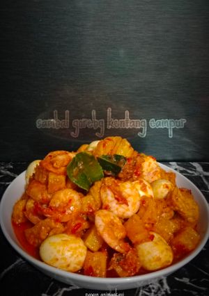 Foto resep 410# Sambal goreng kentang campur