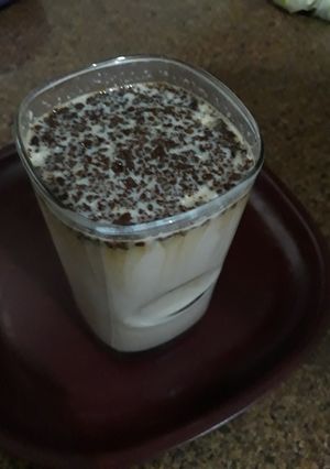 A picture of Chocolate milk shake.