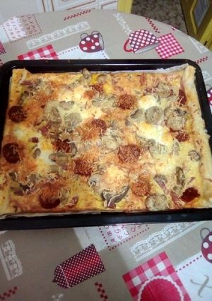 Una foto de Pizza de base patata
