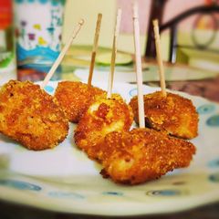 A picture of Chicken popcorn.