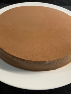 Una foto de Flan de chocolate