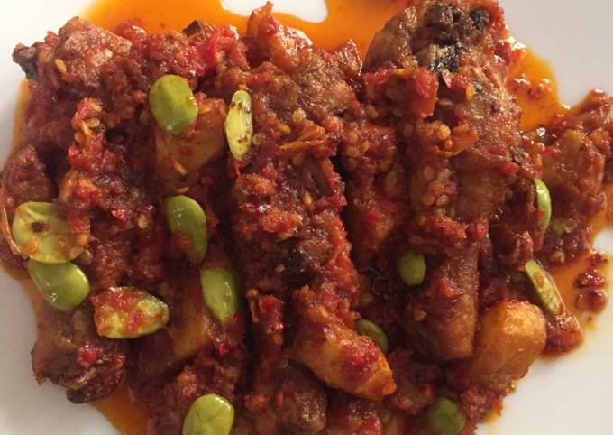 Ayam Kentang pete sambal rica-rica