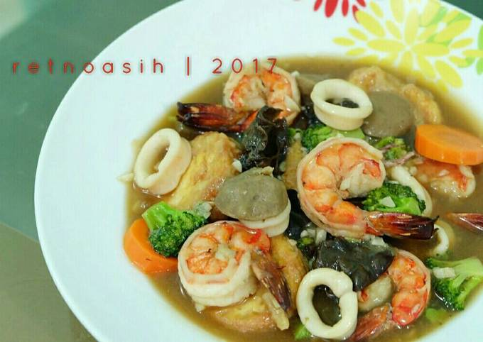 Resep Sapo Tahu Seafood Oleh Retno Asih Mb Cookpad