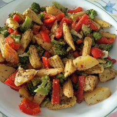 A picture of Stir Fry Exotic Vegetables.
