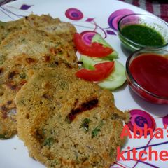 A picture of Mini veggies oats chilla.