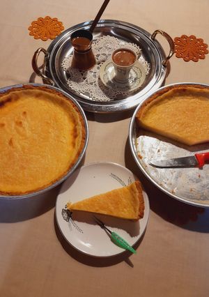 Φωτογραφία της συνταγής Γαλατόπιτα σε βάση τάρτας ή flan parisien αλά ελληνικέν