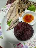ข้าวไรซ์เบอรี่กับปลาทูแกะ
