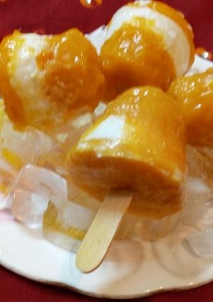 A picture of Mango ice cream.