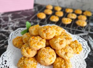 Foto resep Cornflakes Cheese Cookies