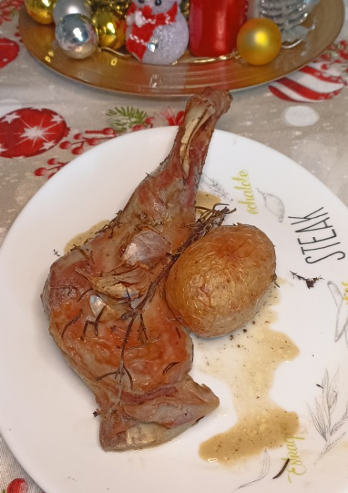 Una foto de Cordero lechal al horno